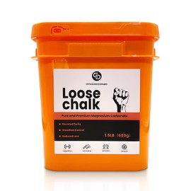 DYNAMICCOMBO 1.5 lb Bucket of Gym Chalk | Workout Chalk for Weightlifting, Gymnastics, Rock Climbing | Large Capacity