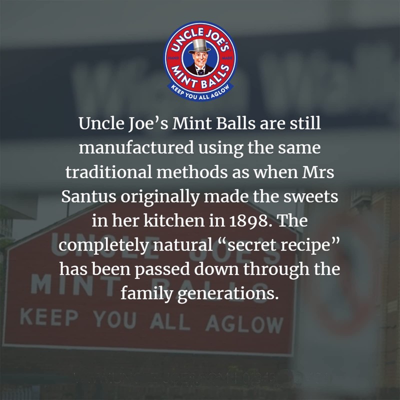 Uncle Joe's Mint Balls in a Tin 120g (Pack of
