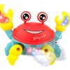 Exrroh Light Up Crawling Crab Baby Toys for Babies Toddlers