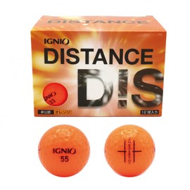 IGNIO 1 Dozen (12 Balls) Golf Balls, Distance Golf Balls, Impressive Cost, 12 Balls, Dozen, Orange, Fly, Distance Beginners