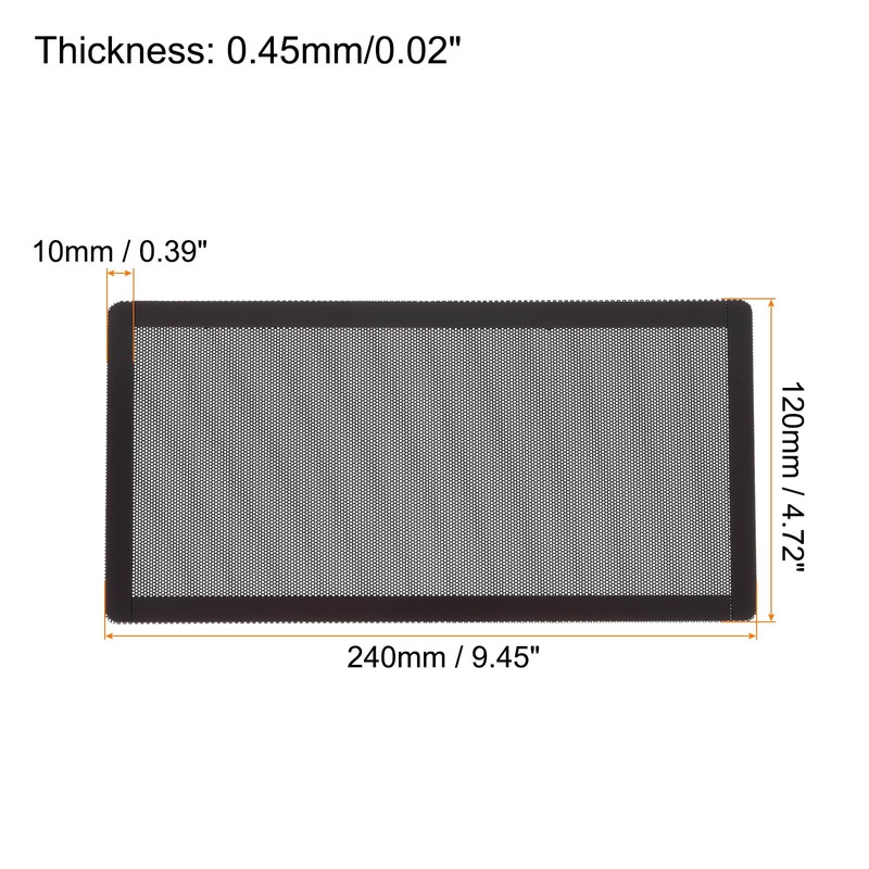 MECCANIXITY 3PCS PC Dust Filter, 240x120mm Magnetic Frame PVC Computer