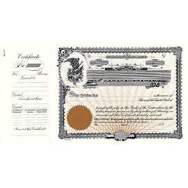 Goes 5 Corporation Stock Certificate | Pack of 100