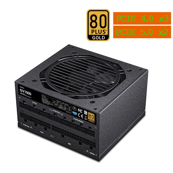 Vetroo 1000W Power Supply ATX 3.0 Ready Dual PCIe 5.0