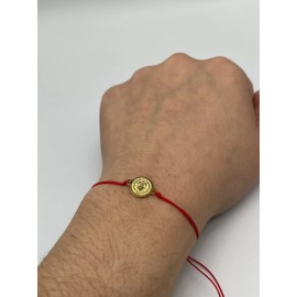 Angel Wholesale Lot of 12 St. Benedict Stainless Steel Red String Adjustable Bracelet