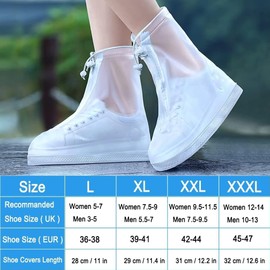 Cubre Zapatos Impermeable 3 Pares, Cubrezapatos Lluvia para Zapatos, Cubrezapatillas de Ciclismo, Antideslizante y Reutilizable, Botas de Lluvia para Ciclismo al Aire Libre Hombres y Mujeres