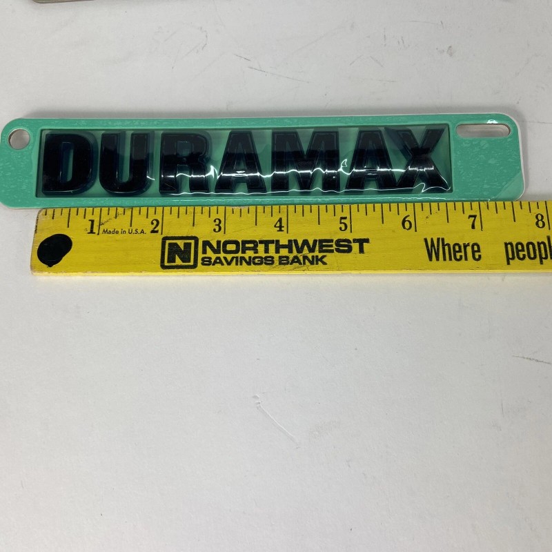 OEM Chevy Silverado Duramax Black Emblems Badge Logo OEM Black