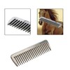 EnweiBingshi Metal Horse Grooming Comb,Portable Tail Comb,Livestock Comb,for Horse Cleaning