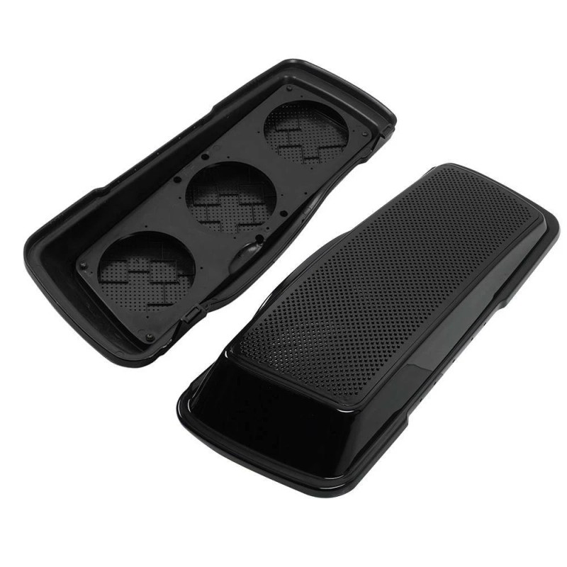 ZXMT Saddlebag TRIPLE 6.5" Inch Speaker Lids for 1993-2013 Harley