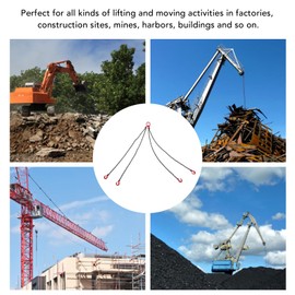3T Engine Hoist,Engine Support Bar,Engine,Lifting Chains,Chain Hoist,4 Leg Steel Chain Lifting for Factory Building Site Mining Harbor Construction