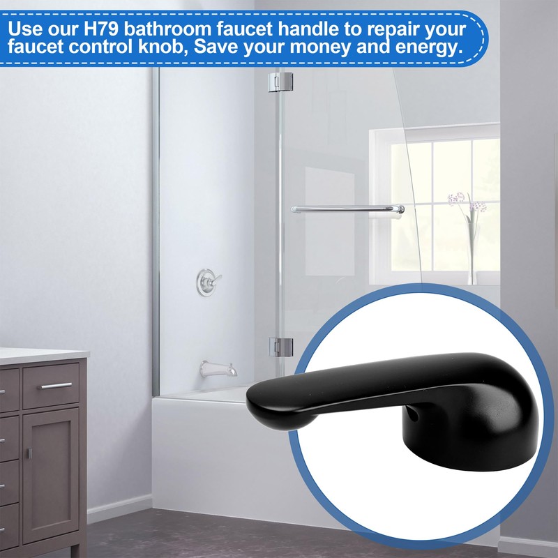 H79 Faucet Handle Compatible with Delta Tub & Shower Single