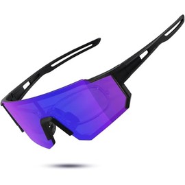 fuzhik Sunglasses Sports Sunglasses Pack of 2 UV 400 Polarised Cycling Glasses Sports Glasses Sunglasses for Men Women for Cycling Ski Golf Fishing Driving Hiking Sports Glasses, white pink