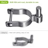 Insaga 304 Stainless Steel Chain Link Fence Gate Post Hinge,