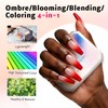 Ombre Gel Polish Palette,16Colors Pat Gel Paint Nail Art Kit