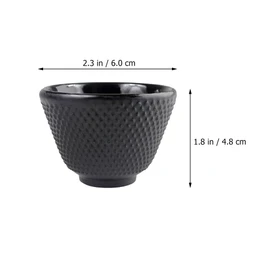 Hemoton 4 Piezas Taza De Té De Hierro Fundido Tazas De Té Japonesas De Hierro Fundido Tazas De Tetera De Hierro Fundido Copa De Sake Taza De Leche Taza De Fu Planchar Decorar Motivo