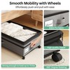 Kitstorack 2Pack Height-adjustable Under Bed Storage with Wheels, Under Bed