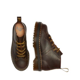 Dr. Martens Men's Church Quad Archive Ankle Boot, Dark Brown Crazy Horse, 14