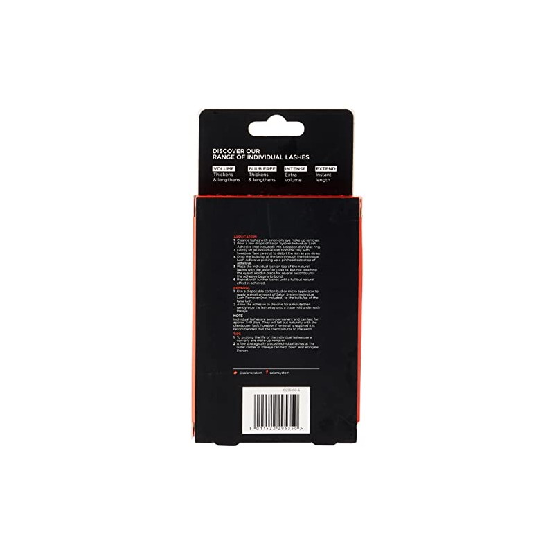 Salon System Individual Lashes SALON VALUE PACK Black Medium by