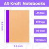 100 Pack A5 Notebooks Bulk, 8.3 x 5.5 inch Ruled