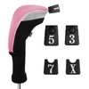 Andux Golf Club Head Covers 6pcs/Set Long Neck (3 Hybrid