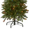 National Tree Company Artificial Pre-Lit Slim Christmas Tree, Green, Kingswood