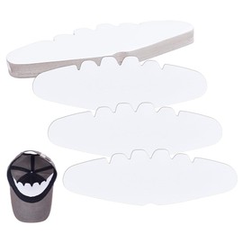 FINGERINSPIRE Pack of 50 Shapers for Baseball Caps Inserts 9.4 x 28.5 cm White Baseball Caps Inserts Universal Inner Lining for Caps Hat Support Made of Cardboard Brim Holder for Sports Caps Inserts,