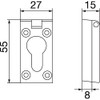 Hermat Rain Protection Rosette 2080 Protection for Profile Cylinder Door