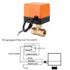 Motorized Ball Valve, AC 220V Brass Electrical Ball Valve 2
