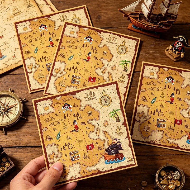 Yomover Pirata - Tovaglioli di carta per feste dei pirati