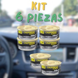 California Scents Ice Ambientador Premium Orgánico, Kit de 6 Piezas, Aluminio Reciclable, 60 Días de Duración, Aromas Frescos