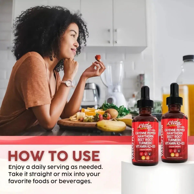 4pc Gotas Clean Nutra Chile Cayena + Ingredientes Naturales