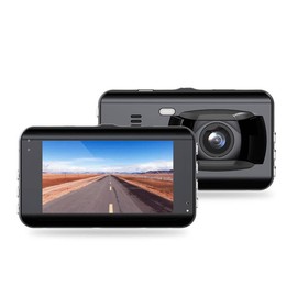 JJTQSR FHD 1080P Dash Cam Car DVR Front & Rear 150° Wide Angle Night Fits G-Sensor -(Black)