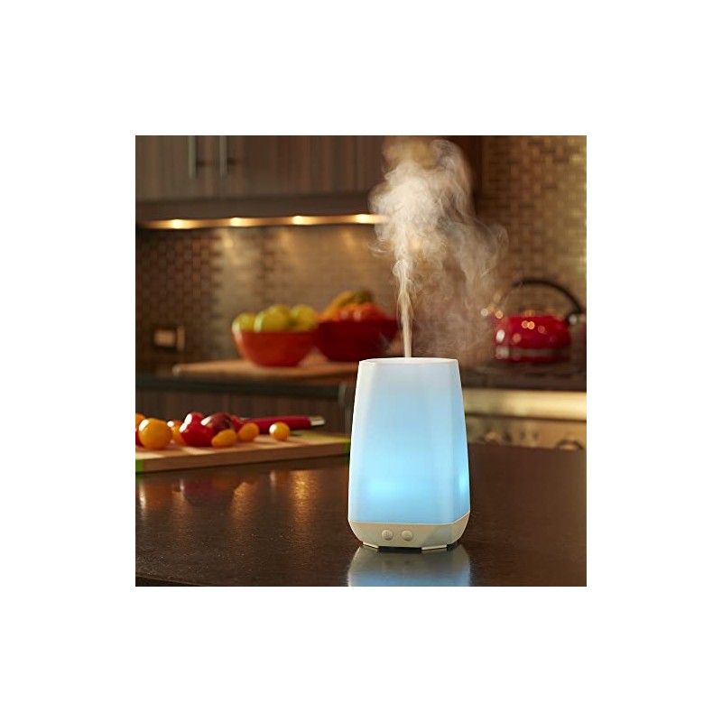 HoMedics, Connect Ultrasonic Aroma Diffuser, White | 140mL Humidifier with