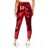 Tipsy Elves Women's Red and Silver Reversible Sequin High Waisted