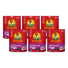 Sun-Maid California Dried Mission Figs Snack | 4 Ounce | Whole Natural Dried Fruit | No Sugar Added | Naturally Gluten Free | Non-GMO (Pack of 6)