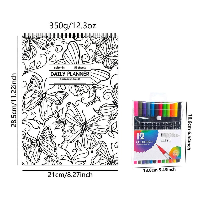 ADHD Daily Planner, Cleaning Schedule and Checklist Organizer Productivity Daily