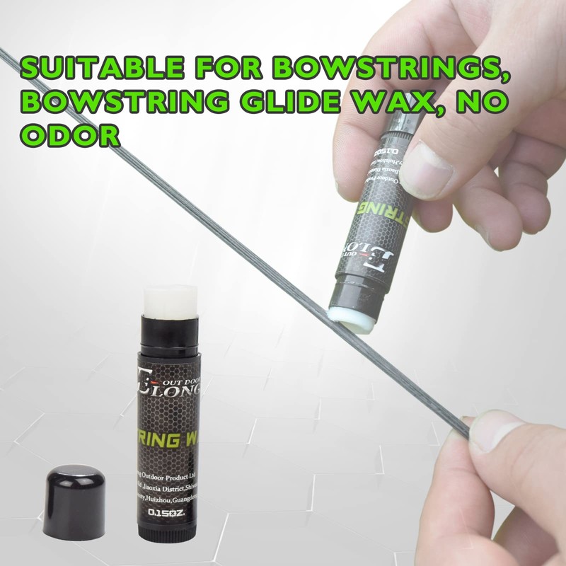 ELONG OUTDOOR 5 Sticks String Wax Strings Protective Rail Lubricant