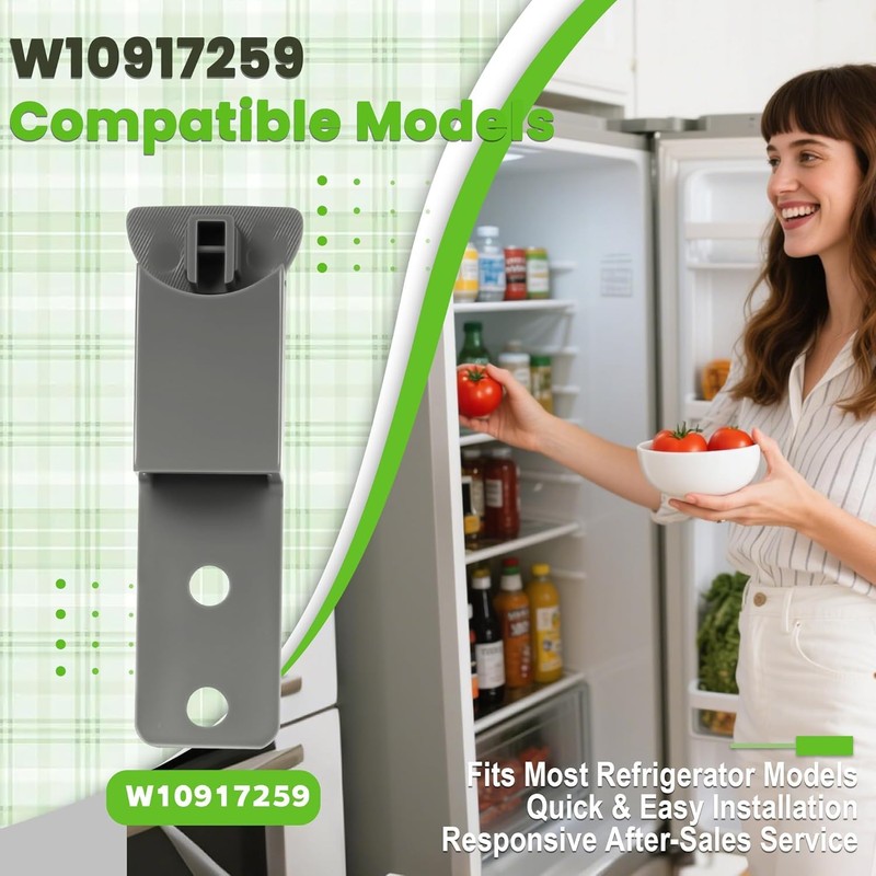 W10917259 Refrigerator Door Handle End Cap 2-Pack, Compatible with Whirlpool