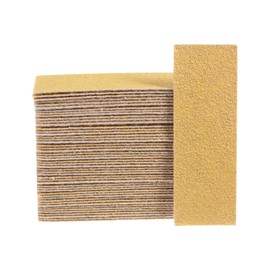 HARFINGTON 100pcs Micro Sander Paper 60 Grit 3.5x1.2 Inch Mini Sanding Sheets Strips Hook Loop Sandpapers for Wood Metal Small Projects Tight Spaces Polish Work