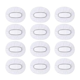 100 Pcs Disposable Ear Covers for Shower, Plastic Waterproof Ear Protectors Disposable Shower Caps for Hair Dye, Bathing, Hotel Spa Salon - White