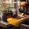 Ebhako Small Space Heater Fireplace, Small Electric Fireplace Heater for
