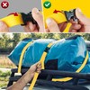 MELOTOUGH 4Pk 1" x 12ft Lashing Strap with Alligator Thumb