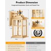VIANIS 2 Pack Motion Sensor Outdoor Wall Lights, Modern Gold
