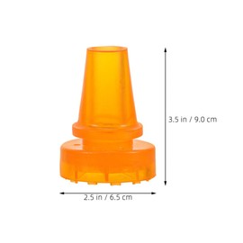 KICHOUSE Elderly Comfortable Crutch Foot Pad Plastic Cane Tips Non-Slip Design for Walking Sticks