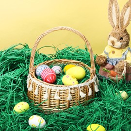 Motipuns 36 oz Dark Green Easter Grass Shredded Paper Basket Filler Stuffers Cut Paper Raffia Grass for Easter Gift Box Hunt Decor Easter Wrapping Boxes Bags