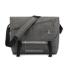 OIWAS Messenger Bag for Women, 17 Inch Laptop Crossbody Bags Men Casual Satchel Shoulder Bag College Travel Office Briefcase (Grey, 17 inch)