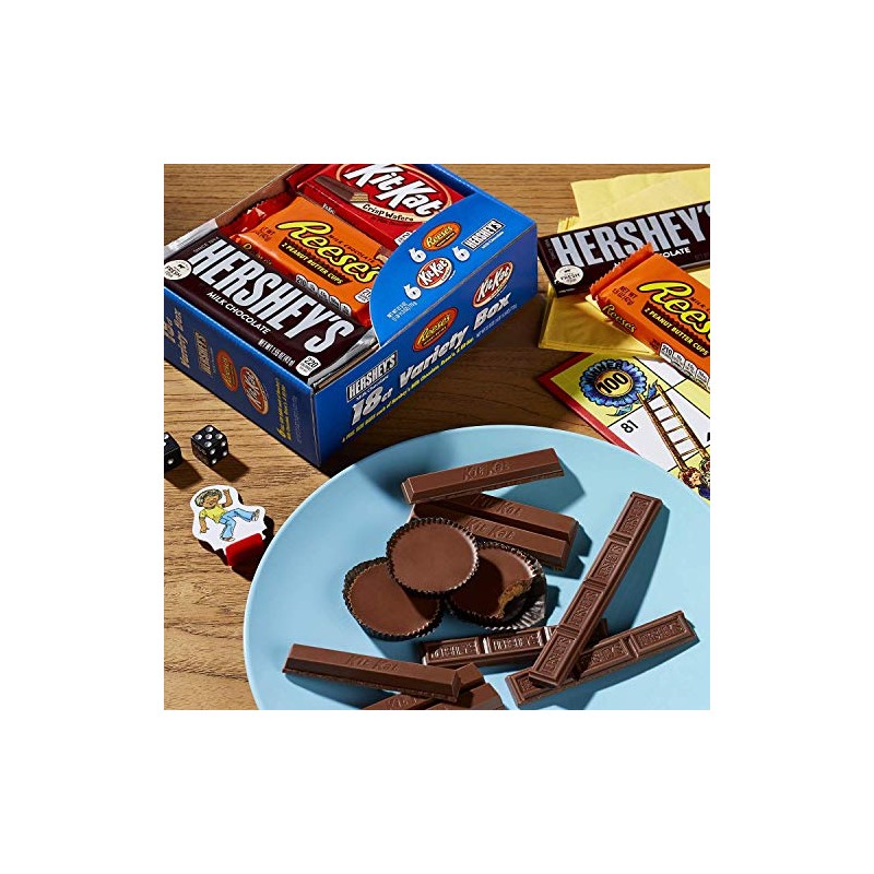 Hershey's Full-Size Bars Variety Pack, 18 count (Pack of 3)