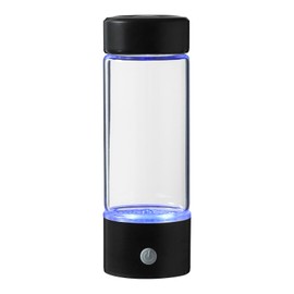HANGKAI Wasserstoff Wasserflasche mit SPE-Elektrolysetechnologie, Wasserstoffreicher Wasser Generator 42cl, Wasserstoff Generator Flasche Wasseraufbereitung in 3 Minuten (Schwarz)