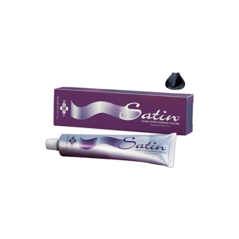 Developlus Satin Blue Black Hair Color, 1BB, 3 Ounce