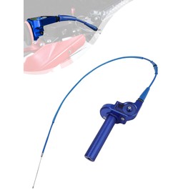 BAOUFF Motorcycle Throttle Grip with 51.18" Cable,7/8" 22mm CNC Aluminum Quick Twister Assembly Universal for Dirt Mini Pit Bike 49CC-125CC CRF XR KX YZ TTR DRZ SSR 50 60 70 80 85 100 110 125-Blue