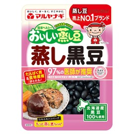 Maruyanagi Oguraya Steamed Black Beans, 2.1 oz (60 g), Set of 6